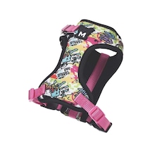 M-pets Urban Style Graffıtı Easy Fit Köpek Göğüs Tasması L Çok Renkli