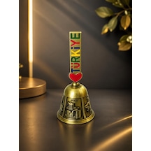 Metal Servis Çağrı Çanı Dekoratif Masa Zili Otel Kafe Resepsiyon Çanı 10.5 Cm