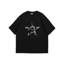 Tarzsokak Starz Leopar Baskılı "v2" 24/1 Oversize Unisex Beyaz Siyah