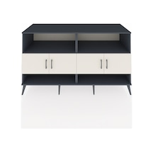 Kronos Konsol 4 Raflı 4 Kapaklı 176x59x99 Antrasit-aytaşı Antrasit-aytaşı