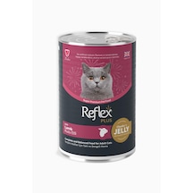 Reflex Plus Jöle İçinde Et Parçacıklı Kuzu Etli Yetişkin Kedi Maması 400 G