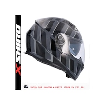 Shiro Fullface S Warrior R Motosiklet Kaskı Kapalı Grafik