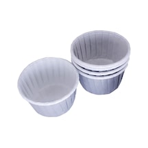 Cupcake Kalıbı Küçük Boy Düz Renk 44X35 Mm 50 Adet Gri N11.1017