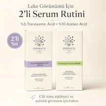Leke Görünümü Karşıtı 2 Li Serum Seti %5 Traneksamik Asit + %10 Azelaik Asit Aydınlatıcı