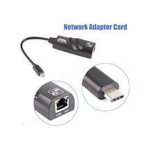 Type-C Usb 3.1 To Ethernet 1000Mbps Gigabit Ethernet Kartı Adaptr