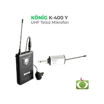 KÖNİG K-400 UHF 1 YAKA TELSİZ MİKROFON