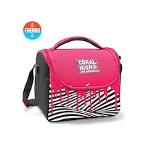 Coral High Kids Pembe Siyah Beyaz Desenli Thermo Beslenme Çantası 22778 Pembe - Beyaz