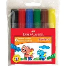 Faber Castell Jumbo 47 Keçeli Marker 6 Renk