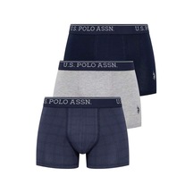 U.S. Polo Assn. U.s Polo Assn. 80263 Erkek 3 Lü Boxer-lacivert&grimelanj&indigobaskılı Lacivert