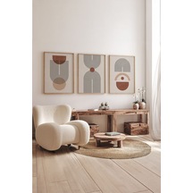Artavessa Gerçek Ahşap Çerçeveli 3 Parça 3D Poster Tablo Seti - 3DARTSOHOSET46