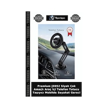 Premium Jx052 Siyah Çok Amaçlı Araç İçi Telefon Tutucu Taşıyıcı Mobilde Seyahat Gereci