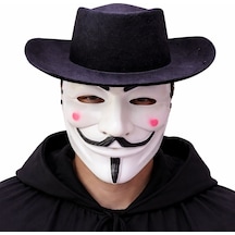 Vendetta Maske Ve Şapka Seti Anonim Stil Parti Maskesi Diğer