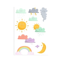 Sevimli Hava Olayları Sticker Set