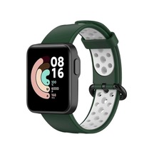 Butam Bilişim Xiaomi Redmi Watch 2 Lite Krd-02 Uyumlu Kordon-petrol Yeşil-beyaz