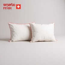 Smarto Relax 4'lü 70x55 Cm Yatak Yastığı Karışım Elyaf Dolgu,pamuklu Kumaş, Anti-bakteriyel Büyük Boy Diğer