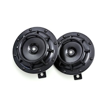Leezsing 12v Çift Sesli Araç Kornası - 125mm Çap, 115db Yüksek Ses, 2'li Paket