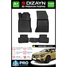 S-dizayn Mercedes Gla 3d Pro Havuzlu Paspas 2014-2019 A+ Kalite