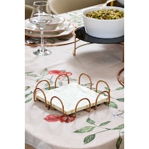 Edora Home Rose Masa Üstü Metal Paslanmaz Dört Element Modern Peçetelik, Lüks Sunum
