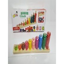 Ahşap Halka Sayı Boncuğu Oyuncak