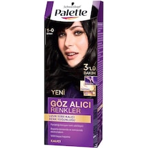 Palette Yoğun Göz Alcı Renkler Krem Saç Boyası 1 - 0 Siyah (546578220)