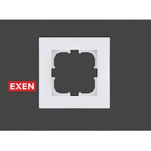 Exen Karell Beyaz Tekli Çerçeve