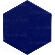 Can Seramik - 15x17 Cm. Altıgen Çini Karo N11.87