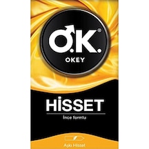 Okey Okey Hisset 10'lu Prezervatif 1 Paket Kategori: Prezervatif