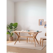 Bosco Pergel Ahşap Mutfak Masası 90x180 Natural