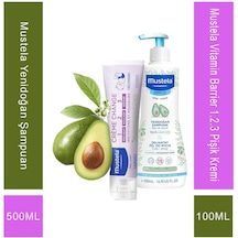 Mustela Vitamin Barrier 1.2.3 Pişik Kremi 100 Ml + Mustela Yenidoğan Şampuan 500 Ml