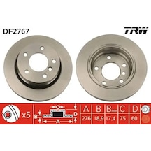 Bmw 320i E36 Arka Fren Diski 1991-1998 Trw Df2767 2adettir
