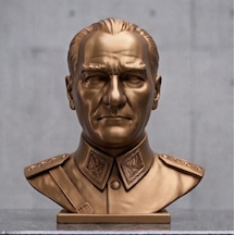 Gazi Mustafa Kemal 15 Cm Atatürk Heykeli Büstü Dekoratif Anlamlı Hediyelik 66219019