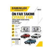 Tofaş Şahin Doğan Kartal Ön Far Çıtasız Far Eski Model Far Takım Sağ Ve Sol 85006069 85006070 - Erb1499