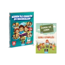 1. Sınıf Okuma Seti Kerem İle Ceren Ev Maceraları 10 Kitap + S...