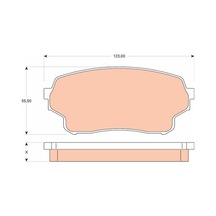Trw Gdb3490 Ön Balata Suzuki Grand Vitara Xl 05 07 Gdb3490 5520050j01