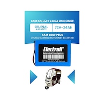 Sam Golf Plus Batarya Standart Kapasite Lifepo4 72v 24ah Elektrikli Motosiklet Bataryası