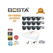 2 Mp Ahd 1080p Gece Görüşlü 12 Kameralı Güvenlik Sistemi