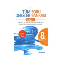 8.Sınıf Tüm Dersler Sözel Soru Bankası -  Tudem Yayınları