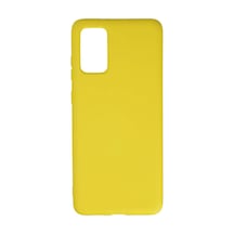 Samsung Uyumlu Galaxy S20 Plus Uyumlu Kılıf Nano İçi Kadife Silikon - Sarı