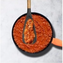 1adet Silikon Kaşık 2si 1 Arada Spatula Yapışmaz,siyah