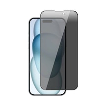 Zore İphone 15 Pro Uyumlu New 5d Privacy Temperli Ekran Koruyucu