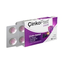 Çinkopast Nane Zencefil Kara Mürver Pastil 12'li
