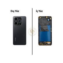 Infinix Hot 40i Siyah Uyumlu Orta Kasa Full Kasa Kapak Gövde Housing Diğer