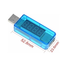 Usb Voltmetre Ampermetre Led Gösterge Volt Amper Gerilim Ölçer