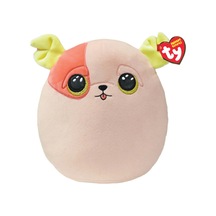 Ty Squishy Beannies Yastık Köpek Patch 20 Cm Açık Bej