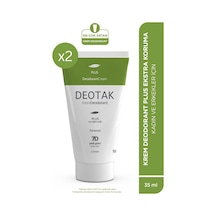 Deotak Plus Ekstra Koruma 7 Güne Kadar Etkili Krem Deodorant 35 ML x 2 Adet