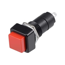 Pbs-306B 12Mm Yaylı Push Buton - Kırmızı
