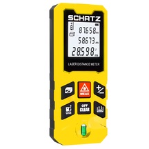 Schatz 100 Metre Lazerli Mesafe Ölçer Kırmızı Işık Lazermetre Sarı