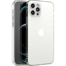 Apple Uyumlu iPhone 12 Pro Max Kilif Kamera Korumali Süper Silikon-Seffaf 557787210