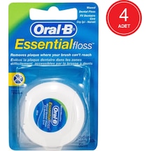 Oral-B Essential Floss Nane Aromalı Mumlu Diş İpi 50 M x 4 Paket