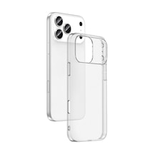 İphone 17 Pro Uyumlu Şeffaf Silikon Telefon Kılıfı